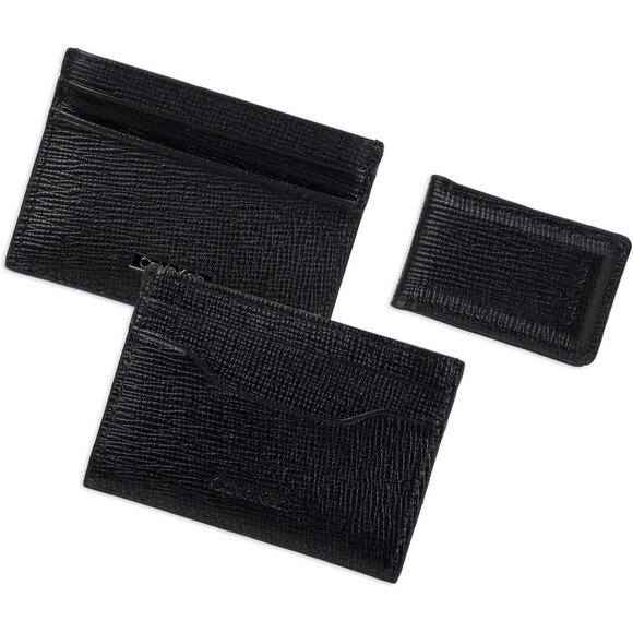 Calvin Klein Men's Wallet Sets-Minimalist Card Cases, Bifold Wallets - Picture 7 of 12